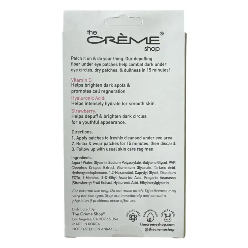 The Crème Shop Depuffing Multi-Eye Task Under Eye Patches Vit. C NIB
